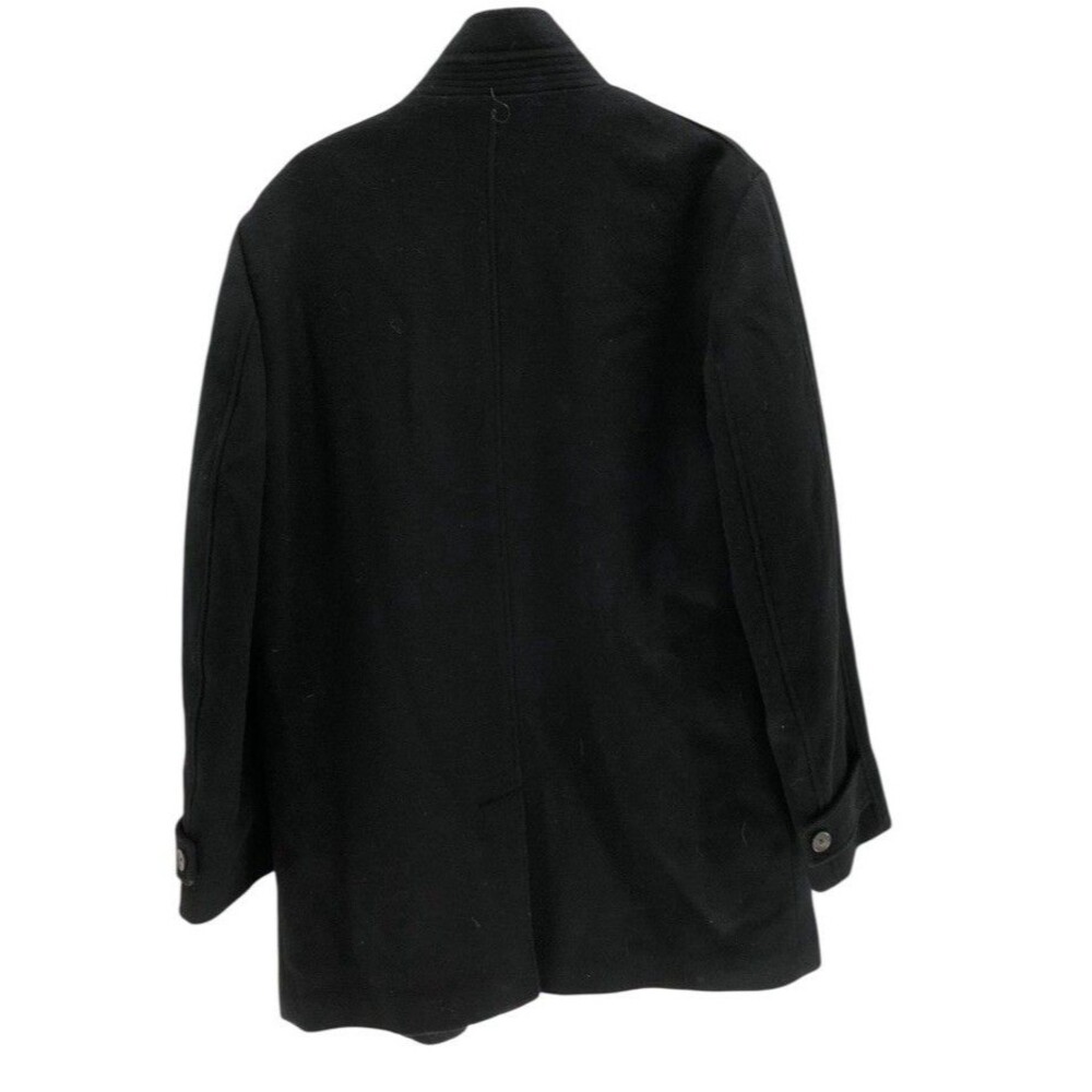 Cardinal Of Canada Mens Black Double Mock Neck Remove Bib 100%Wool Car Coat 40 - Picture 15 of 16